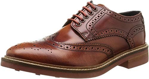 Image of Base London Woburn Hi Shine Tan Men's Brogue UK 11