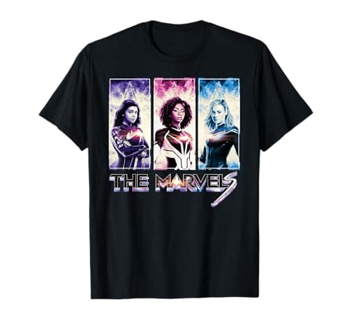 Image of Marvel Studios The Marvels Ms. Marvel Photon Captain Marvel T-Shirt