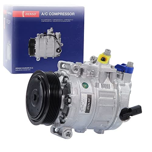 Image of DENSO A/C Compressor DCP32045 - OE-Quality Air Conditioning Compressor Replacement - Direct Fit Easy Install - Fits Audi Seat Skoda VW
