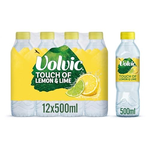 Image of Volvic Touch of Fruit Lemon & Lime Still Flavoured Water Multipack 12 x 500ml