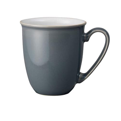 Image of Denby Stoneware Elements Fossil Grey Coffee Beaker Mug