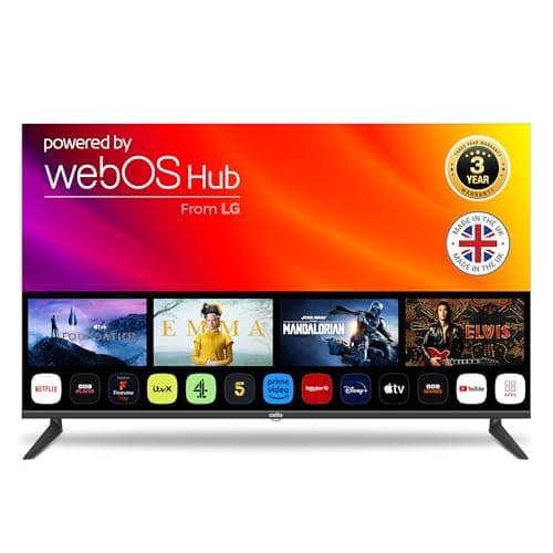 Image of Cello 55″ 4K Ultra HD Frameless Smart Ultrafast WebOS TV, 3 Years Warranty, Freeview Play & FreeSat, Bluetooth, Netflix, Apple TV+, BBC iPlayer Frameless Bezel Made in the UK