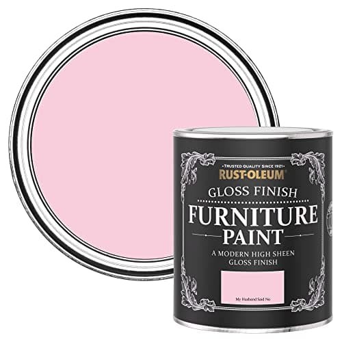 Image of Rust-Oleum Pink Furniture & Skirting Board Paint in Gloss Finish - My Husband Said No 750ML, SHDRCT872