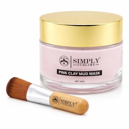 Image of Australian Pink Clay Face Mask – Pore Cleansing & Detox Treatment, Hydrating with Hyaluronic Acid & Retinol, Brightening & Smoothing Skincare for Sensitive Skin, Vegan & Cruelty Free – 120ml