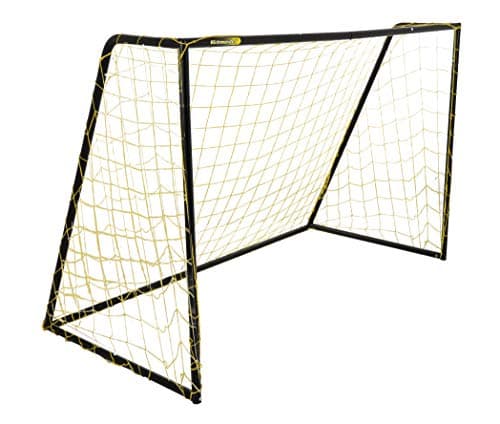 Image of Kickmaster Premier HD Heavy Duty 8ft Football Soccer Goal | Powder Coated Rust-Resistant Steel Frame | High Density 5 ply Netting | Ideal for Outdoor Play and Soccer Training Skill Development