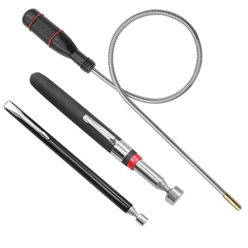 Image of 3PCS Telescopic Magnetic Pickup Tool Set, Includes Flexible Magnetic Pickup, Telescopic Magnetic Rod, Used for Retrieving Small Parts, Bolts, Metal Objects, and Automotive Components (1.5LB 3LB 5LB)