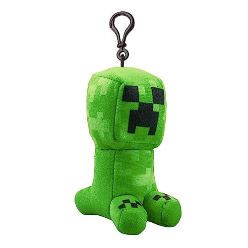 Image of VFM - Minecraft Soft Toy Clip On Creeper Video Game Character - Officially Licensed Collectible Bag Clip - Toy Gifts for Kids & Fans - Pixel Characters