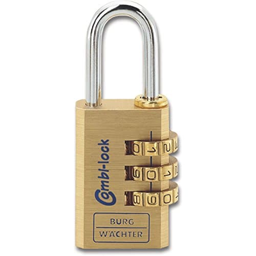 Image of Burg-Wächter Combination Lock 80 30 M SB Adjustable Shackle Thickness 5 mm