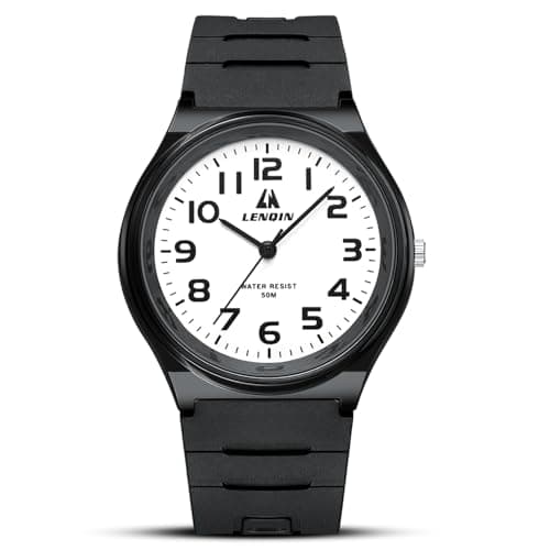 Image of LN LENQIN Mens Watches Analog Quartz Watches Men 30M Waterproof Fashion Casual Man Designer Watches for Men Silicone Band Unisex Watch