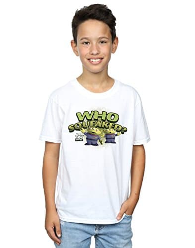 Image of Disney Boys Toy Story Who Squeaked? T-Shirt 7-8 Years White