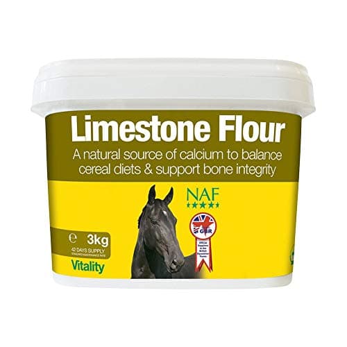Image of NAF Limestone Flour 3kg – Natural Calcium Supplement for Horses – Supports Bone Strength, Growth & Skeletal Development – Ideal for Pregnant Mares & Youngstock