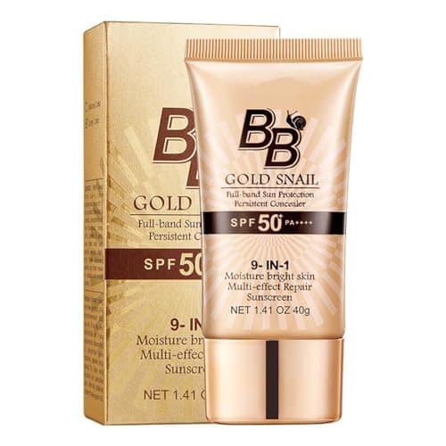 Image of BB Cream Foundation & Tinted Moisturiser for Women, SPF 50+ Sunscreen, Light to Medium Shades, Anti-Aging Face Moisturizer with Coverage (#1, 40g)