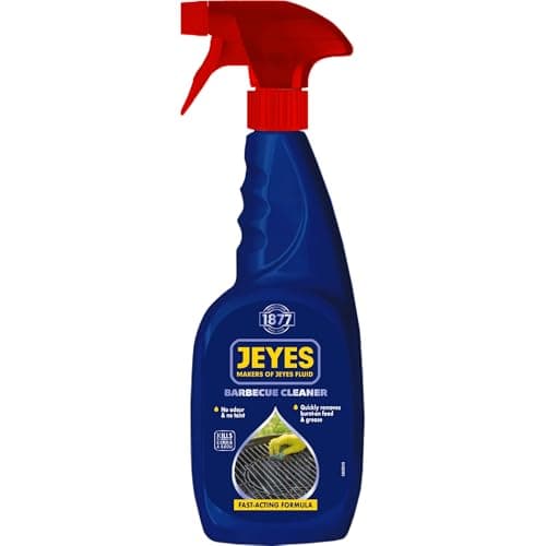 Image of Jeyes BBQ Cleaner (750ml) – Fast-Acting Formula Cuts Through Burnt-On Food and Grease - BBQ Oven Cleaner Heavy Duty - Odour and Taint-Free - Safe for Grills, Racks