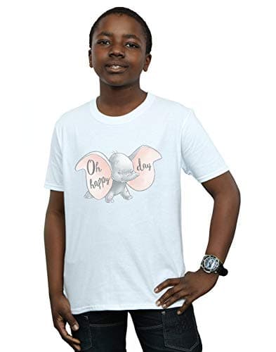 Image of Disney Boys Dumbo Happy Day T-Shirt White 5-6 Years