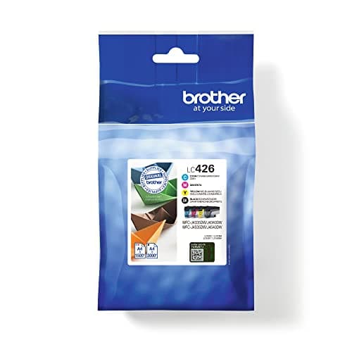 Image of Brother LC-426BK/LC-426C/LC-426M/LC-426Y Inkjet Cartridges, Black/Cyan/Magenta/Yellow,Multi-Pack, Standard Yield, Includes 4 x Inkjet Cartridges, Genuine Supplies