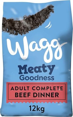 Image of Wagg Meaty Goodness Complete Dry Adult Dog Food Beef Dinner 12kg - Meaty Ingredients Come 1st
