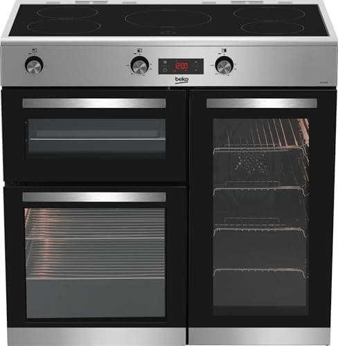 Image of Beko 90cm Electric Range Cooker with Induction Hob - Stainless Steel - A/A Rated