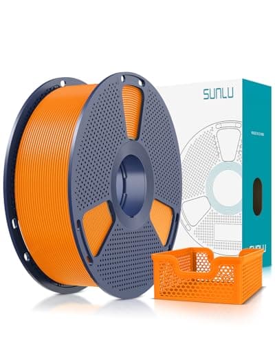 Image of SUNLU Upgraded PLA+2.0 3D Printer Filament, High Speed PLA Plus Filament 1.75mm, 30-600mm/s Print Range, Tougher and Stronger, Dimensional Accuracy +/-0.02mm, 1KG Spool, Orange