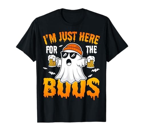 Image of Ghost I'm Just Here for The Boos Halloween Costume Men Women T-Shirt