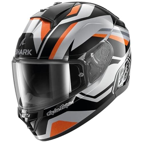 Image of SHARK, Integral Motorcycle Helmet Ridill 2 Apex x Troy Lee Design Silver Black Orange, L