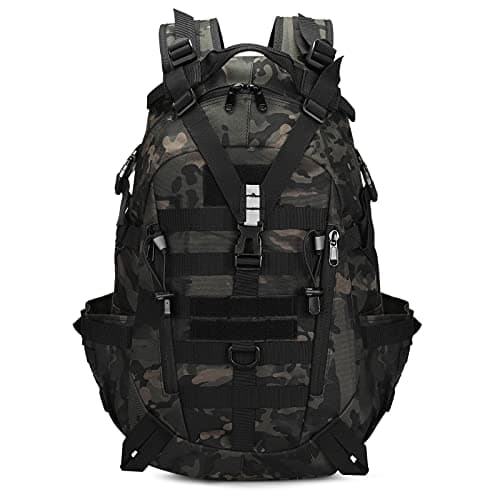 Image of HUNTVP Tactical Backpack Mens, Military Backpacks 30L Molle Rucksack Hiking Daypack Rucksacks Camo for Men for Cycling, Camping, Fishing, Running Working, Outdoor