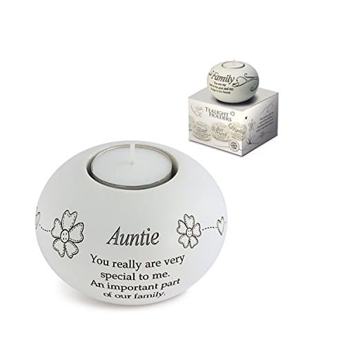 Image of Said with Sentiment 7328 Sentiment Tealight Holder Auntie