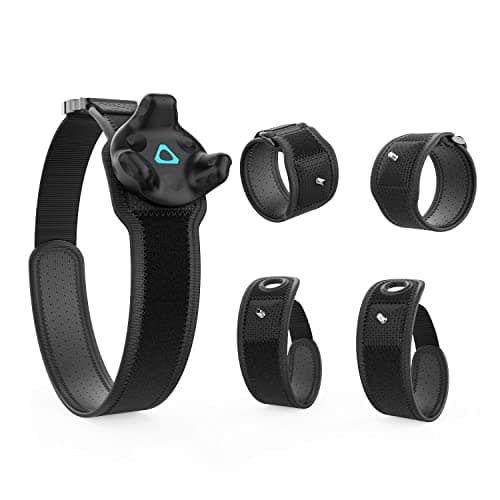 Image of AMVR Tracker Belt+2 Wristband Straps+2 Palm Straps Full Body Tracking VR Bundle for HTC Vive Trackers 3.0/2.0 and PCVR SteamVR,Adjustable Hand/Foot Strap and Waist Belt Motion Capture(5-piece set)