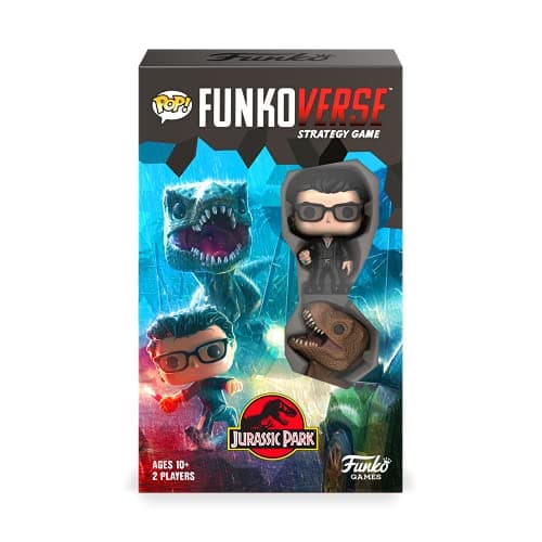 Image of Funko Games Funkoverse 101-Extension - English Version - Jurassic Park - 3'' (7.6 Cm) POP! - Light Strategy Board Game For Children & Adults (Ages 10+) - 2-4 Players - Collectable Vinyl Figure