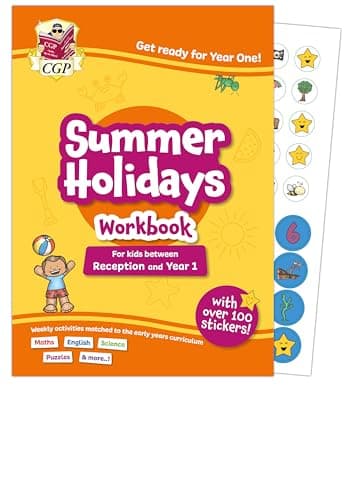 Image of CGP Summer Holidays Activity Workbook - for kids between Reception and Year 1 (ages 4-5) (CGP Holiday Workbooks)