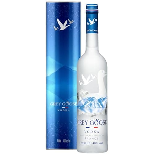 Image of GREY GOOSE Premium French Vodka with Limited Edition Gift Tin, 40% ABV, 70cl / 700ml, Made in France using natural ingredients