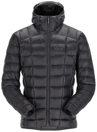 Image of Rab Men's Mythic Alpine Jacket - Down Insulated Windproof Coat for Trekking, Climbing, & Mountaineering - Black - Large