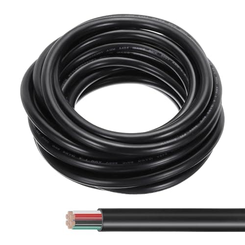 Image of sourcing map 16FT 18AWG 7 Conductor Electrical Cable, 18/7 High Flexible Tinned Copper 18 Gauge Electric Wire for Boat Wiring House Wiring Alarm Systems, Portable Lights