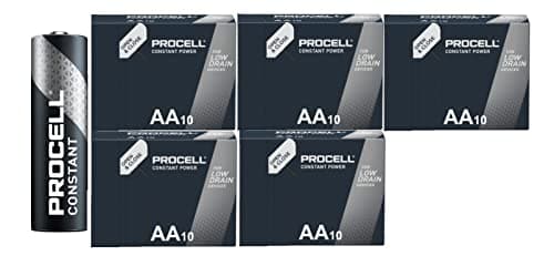 Image of 50 x Duracell Procell AA Batteries (5 Blister Packs of 10 Batteries) 50 Batteries