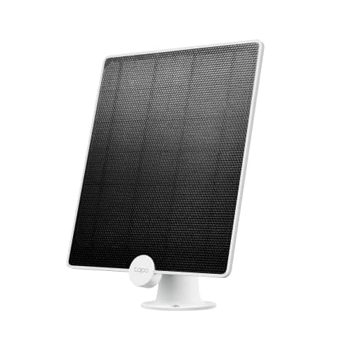 Image of Tapo A200 Solar Panel for Battery Cameras (C400, C420, C425) - Environmentally Friendly, Clean Power Supply, IP65 Weatherproof, 360° Adjustable, 4m Cable (One Camera Only)