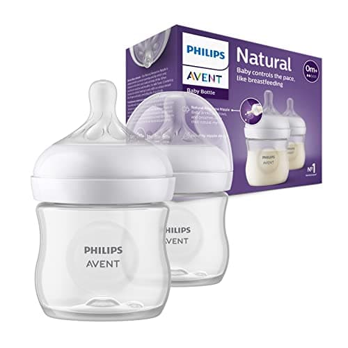 Image of Philips Avent SCY900/02 Natural Bottle with Responsive Dummy 125 ml Pack of 2