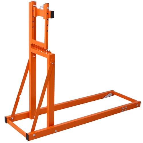 Image of eSkde Adjustable Log Saw Horse - Holder for Branches, Timber, Firewood, Fence Posts, Pallets and More | Sawhorse Chainsaw Trestle | Wood Cutting Stand