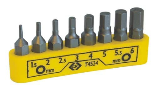 Image of C.K T4524 Hexagon Screwdriver Bit Set, Grey, M2