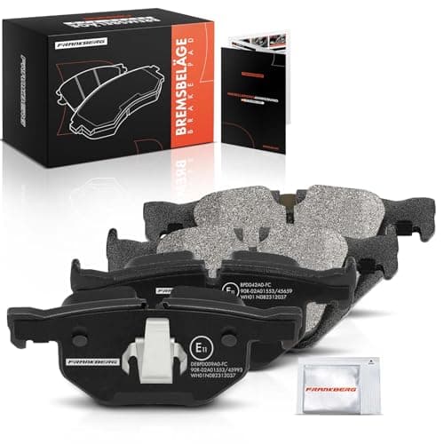 Image of Frankberg Brake Pad Set incl. 4x Pads Rear Compatible with 5 Series Touring E61 5 Series E60 6 Series Cabriolet E64 6 Series E63 Replace# 34212339277,34212339276