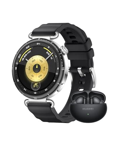 Image of HUAWEI WATCH GT 6 41mm Black + FreeBuds 6i Black, AMOLED Touchscreen, up to 14 days battery life, Cycling, 100+ Sports Mode, iOS & Android Compatible, Emotional Wellbeing