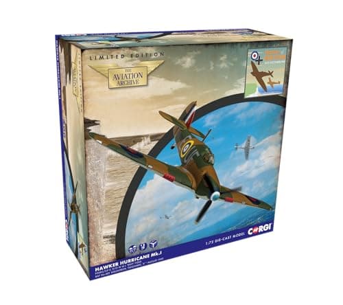 Image of Corgi Hawker Hurricane Mk.I - P/O 'Billy' Fiske - Battle of Britain 85 Die-cast Model for Adults