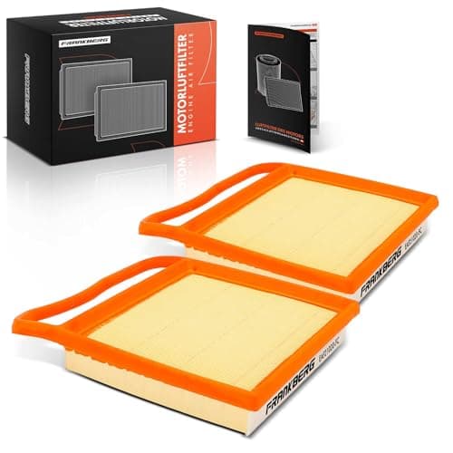 Image of Frankberg 2x Engine Air Filters with Filters insert Compatible with C-Class W205 C43 C400 C450 3.0L 2014-2021 E-Class W212 E400 3.0L 3.5L 2013-2016 Replace# 2760940504