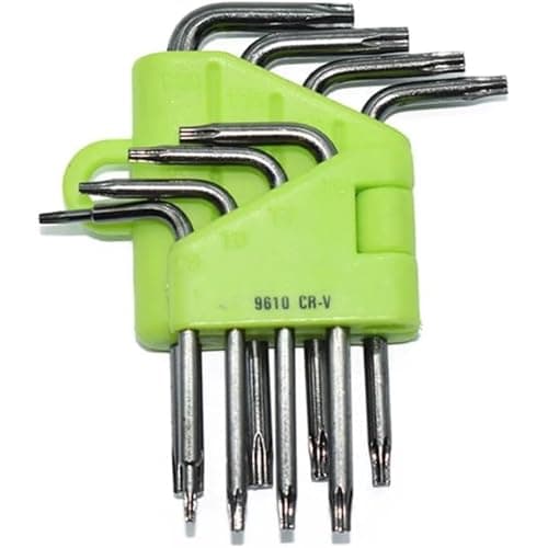 Image of CLABMROEC 9-Piece Mini Torx Hex Key Set,Small Size Star Wrech T5 T6 T7 T8 T9 T10 T15 T20