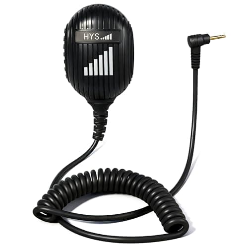 Image of HYS 2.5mm 1-Pin Shoulder Microphone Handheld Speaker Compatible with Motorola TLKR-T60 T61 T62 T80 T81 T82 T-92 H2O T80 Extreme Walkie Talkie (BX023)
