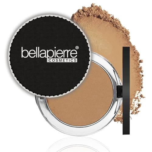 Image of bellapierre Compact Mineral Foundation SPF 15 | Vegan & Cruelty Free | Hypoallergenic | Full Coverage -10 Grams - Brown Sugar