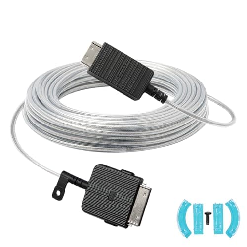 Image of VG-SOCR15/ZA 15m One Invisible Connect Cable Compatible with Samsung QN43''-85'' The Frame TV LS03F LS03R LS03A LS03B LS03D QN65Q90RAFXZA QN43LS03RAFXZA QN65LS03DAFXZA QN75LS03AAFXZA