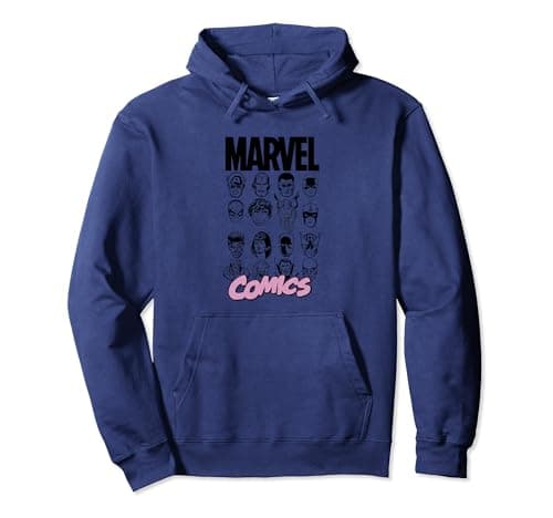 Image of Marvel Comics Multi Heads L Pullover Hoodie