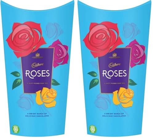Image of Cadbury Roses Chocolate Gift Carton 290g. Christmas, Confectionery, Big Night In, Birthday, Easter, Thank You Gift, Sharing Chocolate Box, Present, OFFICIAL (Pack of 2)