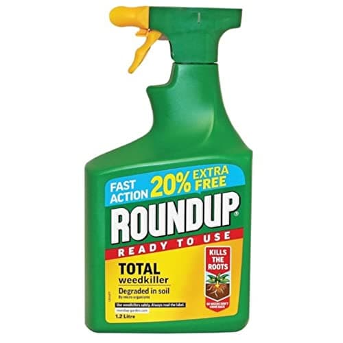 Image of Roundup 119580 Total RTU 1L Plus 20% Extra Free Weed Killer Sprayer 1.2l Weedkiller Spray Garden Rootkiller Ready to Use Fast Action