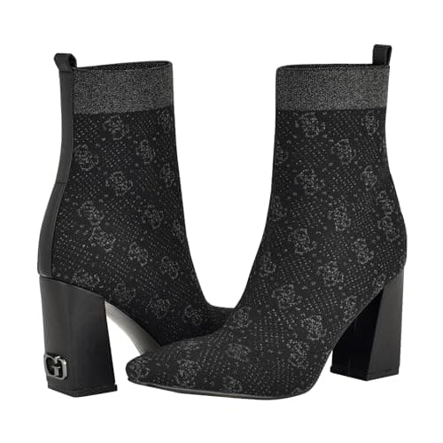 Image of GUESS Women's Yonel Ankle Boot, Black 001, 2 UK