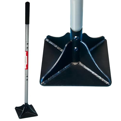 Image of Heavy Duty Earth Rammer Tamper 8"x8" Earth Soil Compaction Block Patio Paving Tool